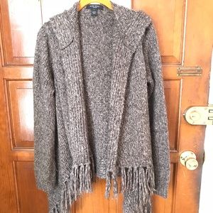 Brown sweater with hood